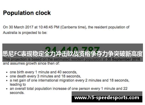 悉尼FC表现稳定全力冲击欧战资格争夺力争突破新高度